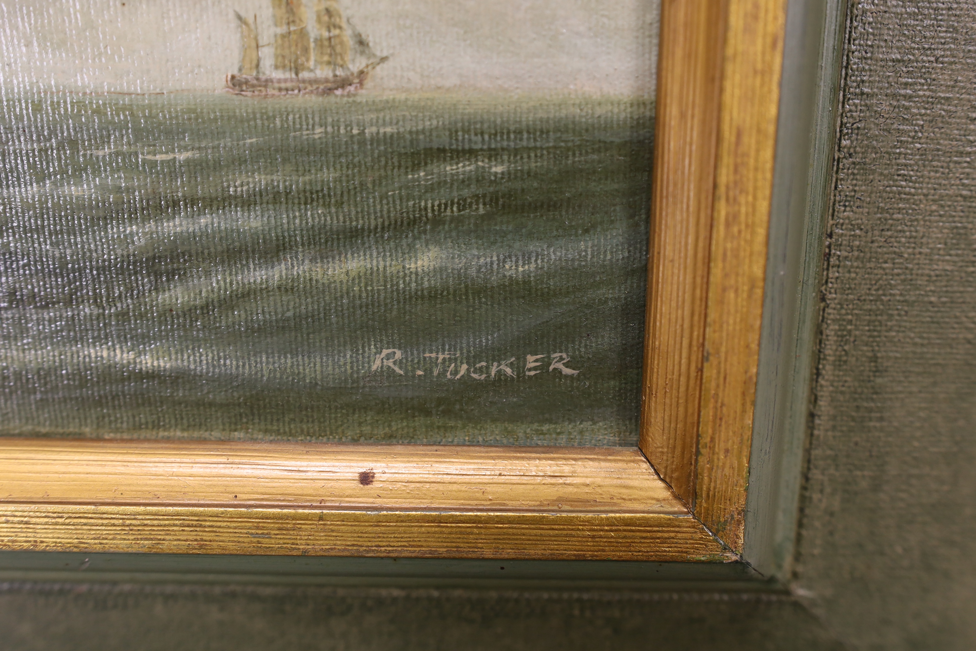 Robert Tucker of Sussex, oil on board, Homeward Bound, signed, 29cm x 24cm
